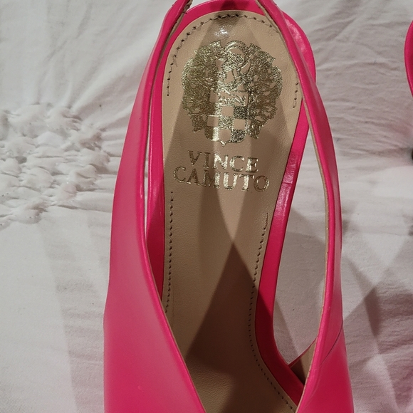 New Vince Camuto Neon Pink sling back mule - Picture 3 of 5